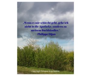 „Wenn es mir schlecht geht, gehe ich nicht in die Apotheke, sondern zu meinem Buchhändler.“– Philippe Dijan